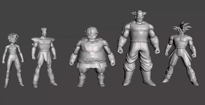 Full Team Bardock 3D Model