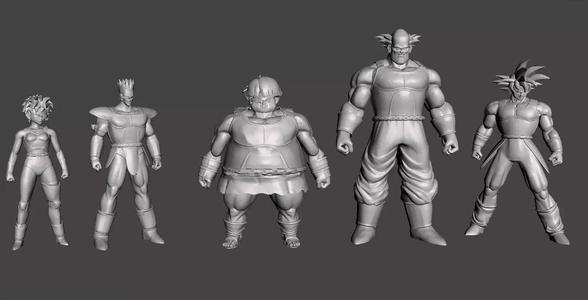 Full Team Bardock 3D Model