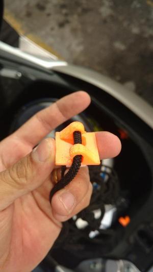Hook for motorcycle cargo net