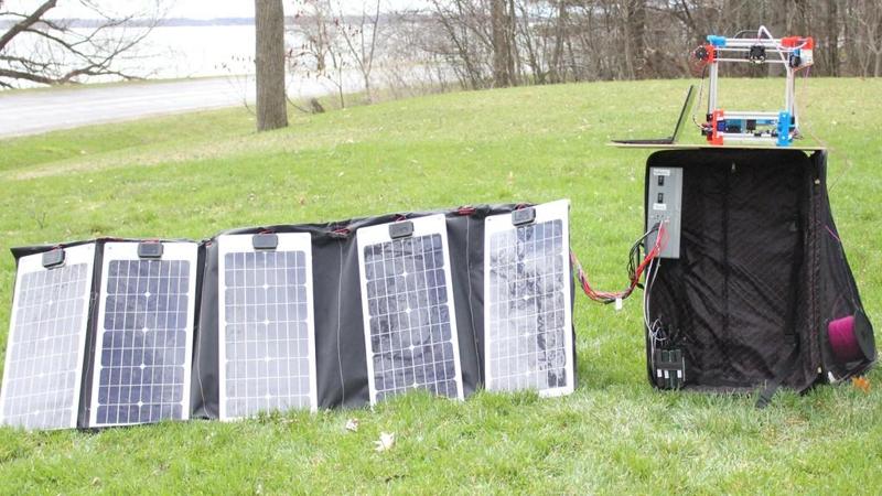 Portable Solar Powered 3D Printing System