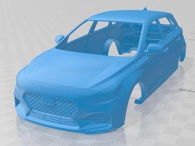 Hyundai i30 N-line 2019 Printable Body Car