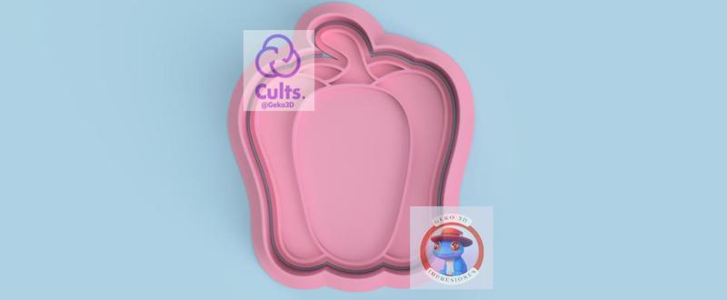 Bell pepper cookie cutter (Pepper cookie cutter)