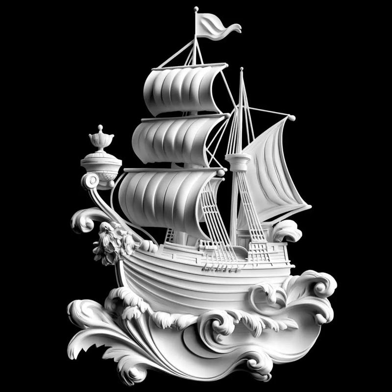 Pirate Ship Sculpture