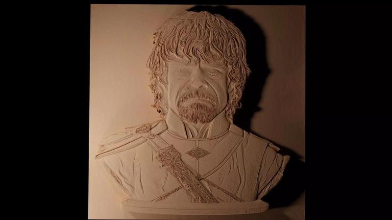 Tyrion Lannister GoT CNC 3d Print High Relief Sand Casting