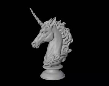 unicorn bust
