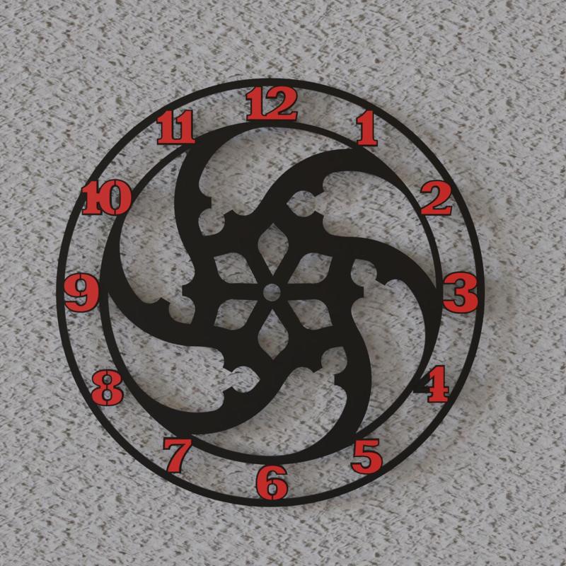 mandala 8 wall clock decor