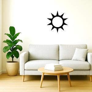 sun-shaped wall decoration