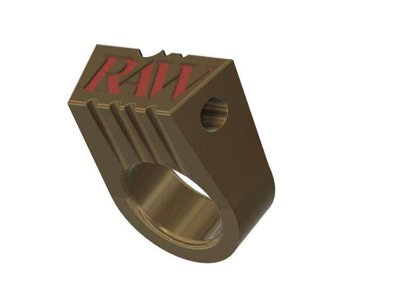 mouthpiece Smoking Ring Roll Up Cigarette Holder Hands Free Gamers Great for Hand tobacco Rolls bidi beedi  biri rsr-05 3d print and cnc