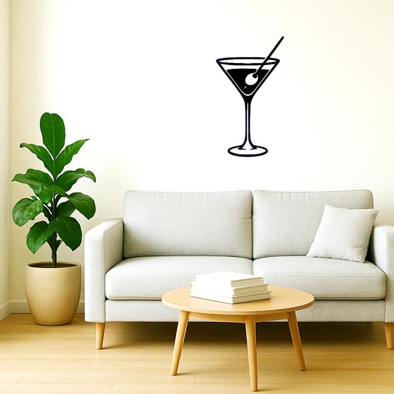cocktail-shaped wall decoration