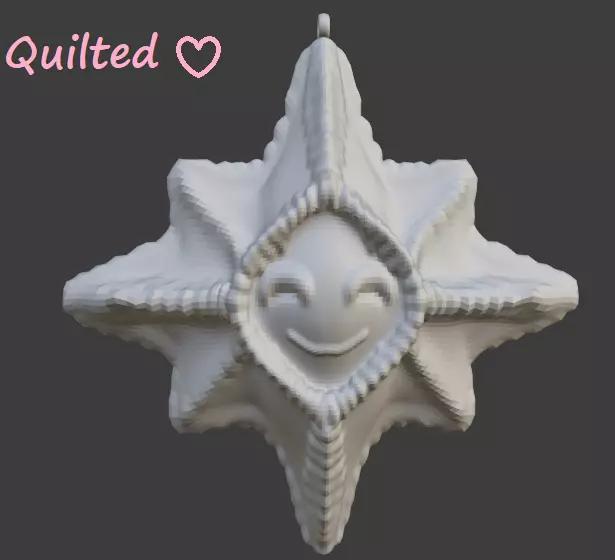 Smiley star ornaments