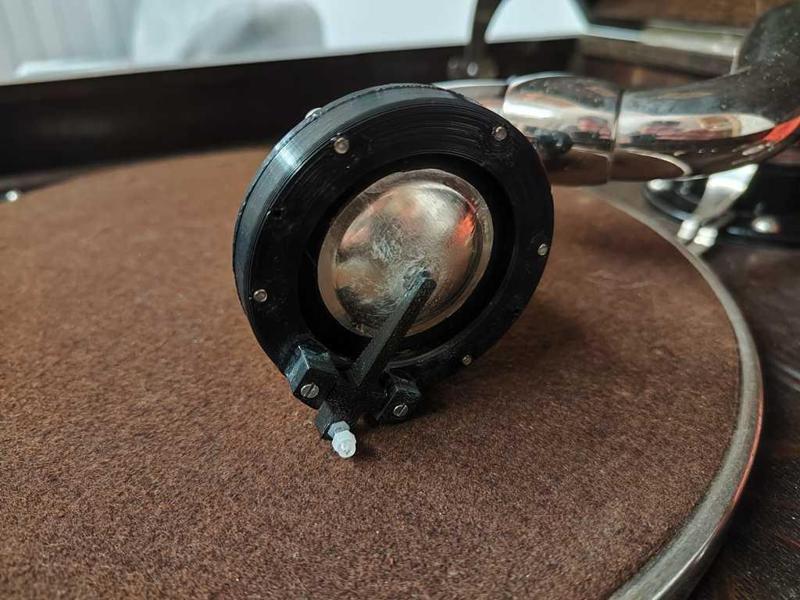 Gramophone Soundbox for shellac records - Version 6 - HMV Nr. 4 and NR. 5 replacement