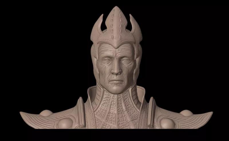 Shinnok Bust Vase from Mortal Kombat X sculpt and pot planter