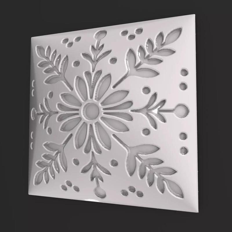 Sqaure Floral NIM 106 Wall Panel