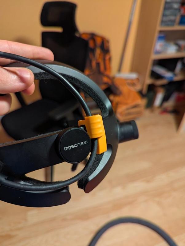 Bigscreen Beyond Audio Strap cable clip - STL+Solidworks file