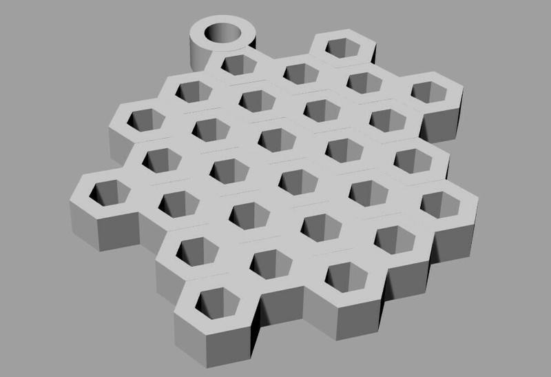 bee honeycomb earrings