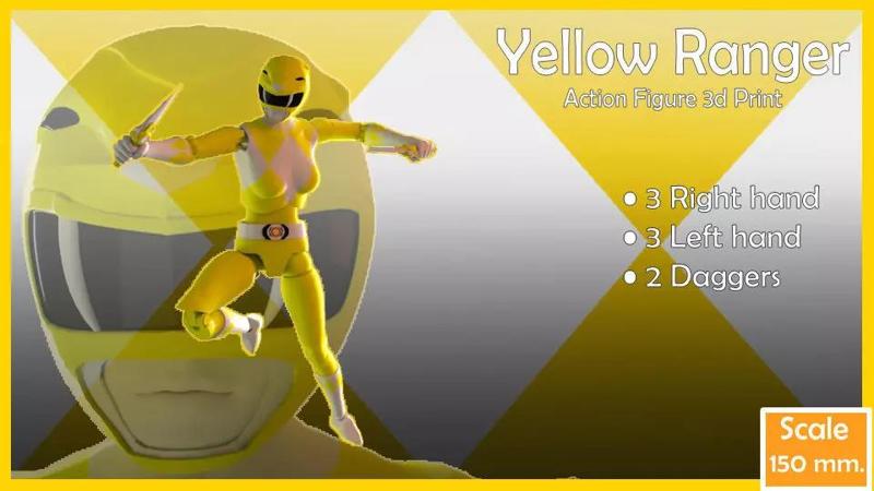 Super rangers Yellow ranger  Action figure