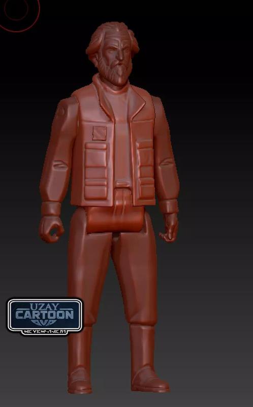 Star wars rebels articulated general dodonna 3D print model