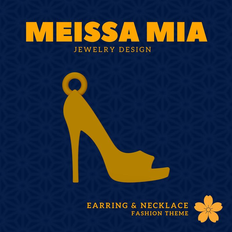 Step Into Style – 3D Print File for High Heels Earrings & Necklace High Heels Crown Earring - High HeelsNecklace - Girl's Fashion