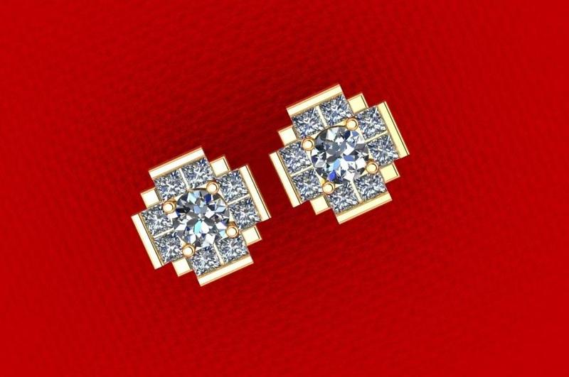 Earring Diamond Stuff E3