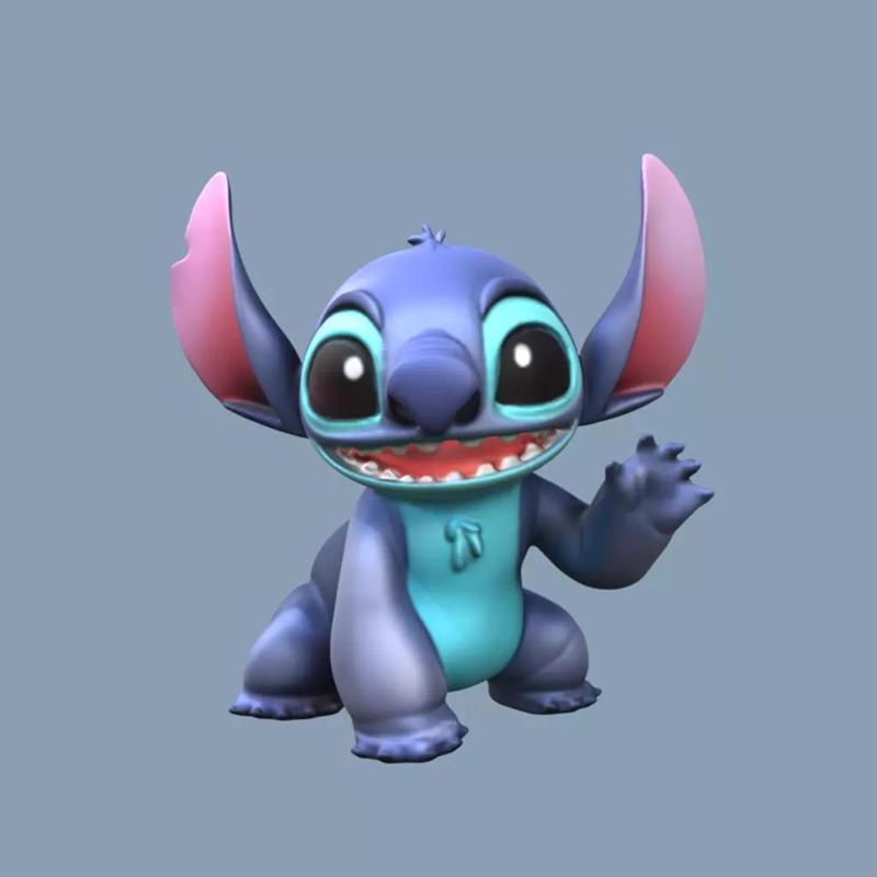 Stitch Figurine  3D Printable Toy Inspired by Lilo Stitch