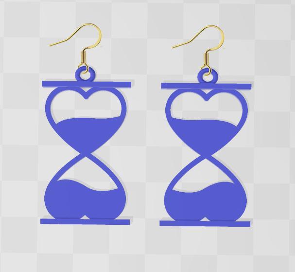 Hourglass earring
