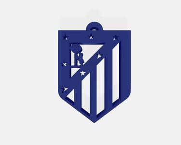 Atletico de Madrid escudo Llavero