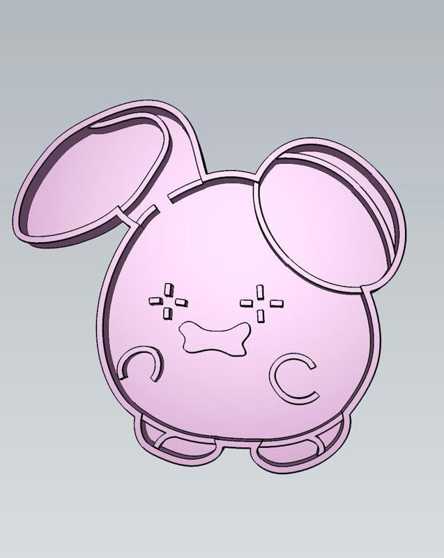 Amazing Pokemon Whismur Cookie Cutter Stamp Cake Decorating