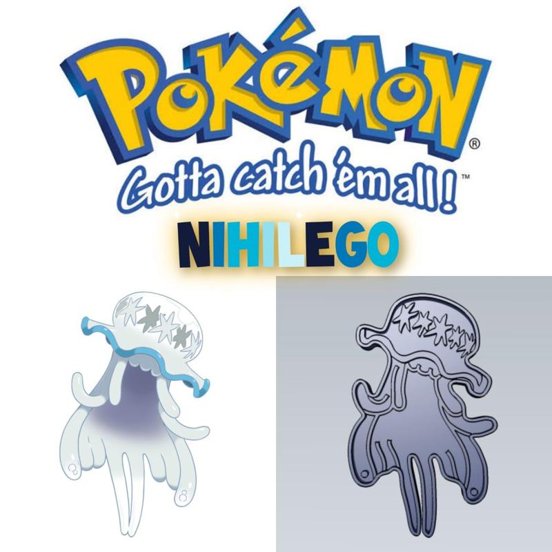 AMAZING POKEMON nihilego COOKIE CUTTER STAMP CAKE DECORATING