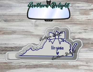 Virginia w/ bow freshie mold
