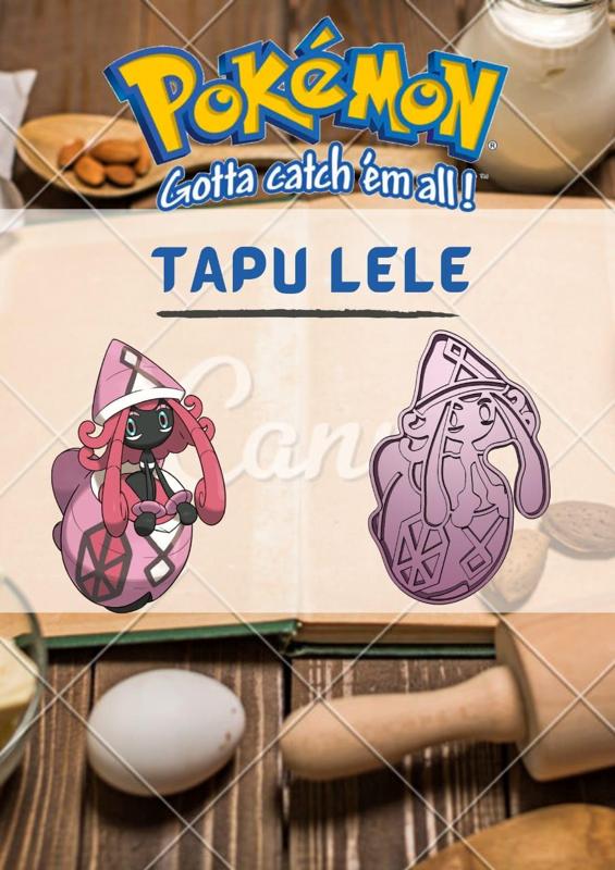 AMAZING POKEMON tapu lele COOKIE CUTTER STAMP CAKE DECORATING