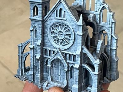 miniature cathedral war hammer dnd