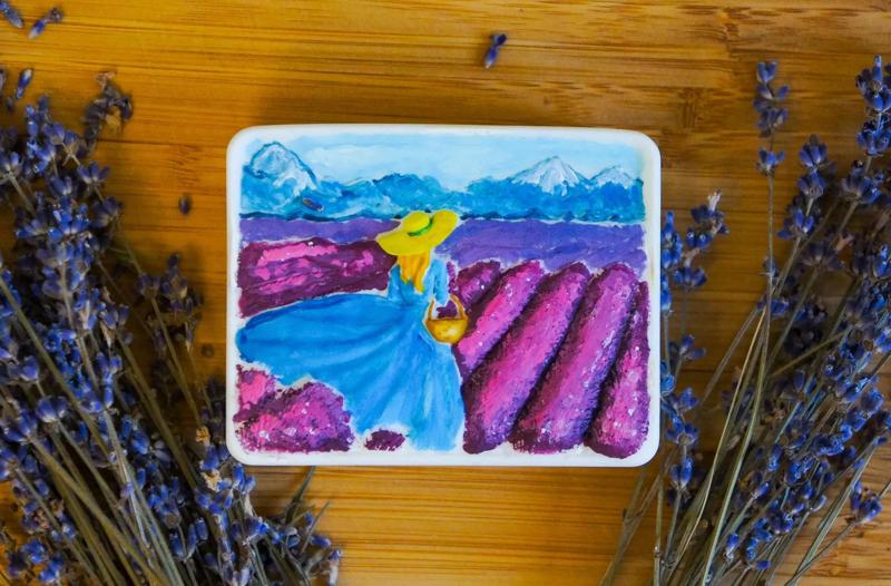 A girl on a lavender field SOAP master