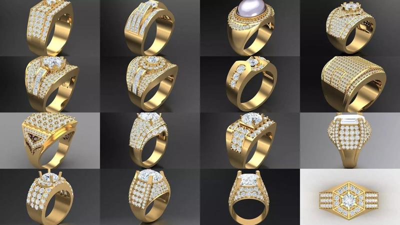 100 STL 3DM Man Ring Bulk Sale Discount  3D Model Collection