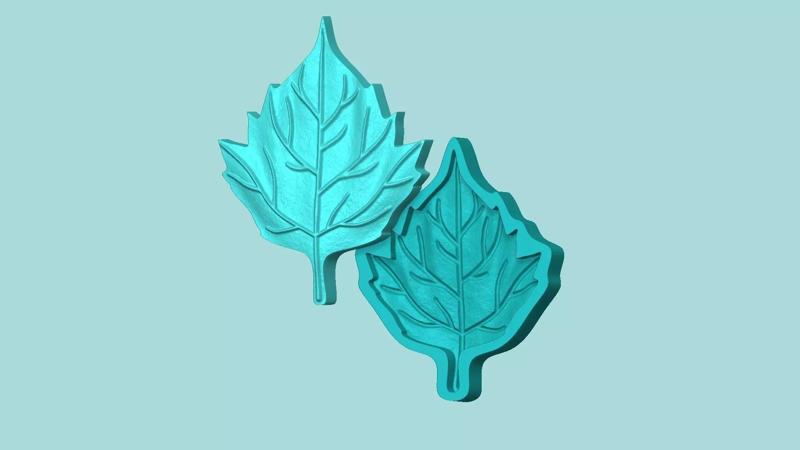 Sunflower Leaf 02 - Silicone Mold Maker - Template