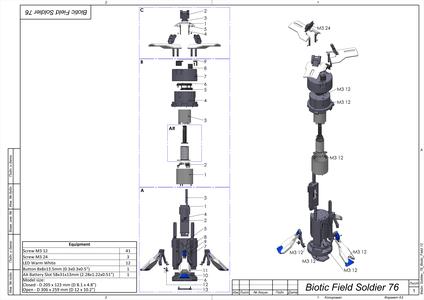 Biotic Field Emitter - Soldier 76 - STL and CAD - Personal Use