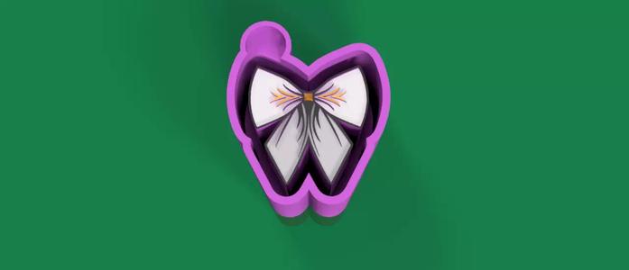 Bow Freshie Mold for silicone casting 6