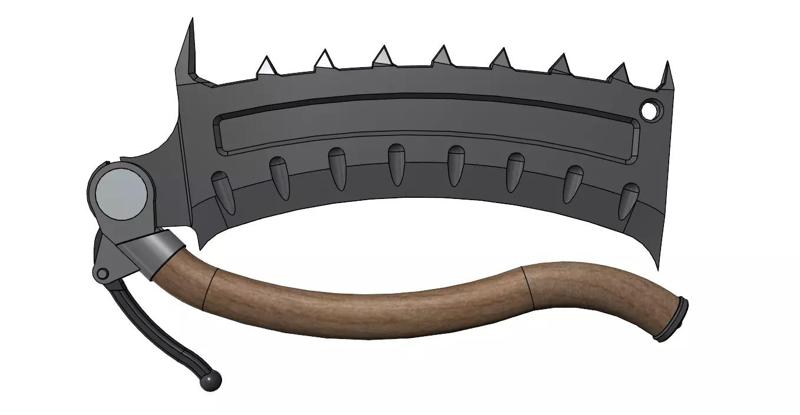 Bloodborn saw cleaver