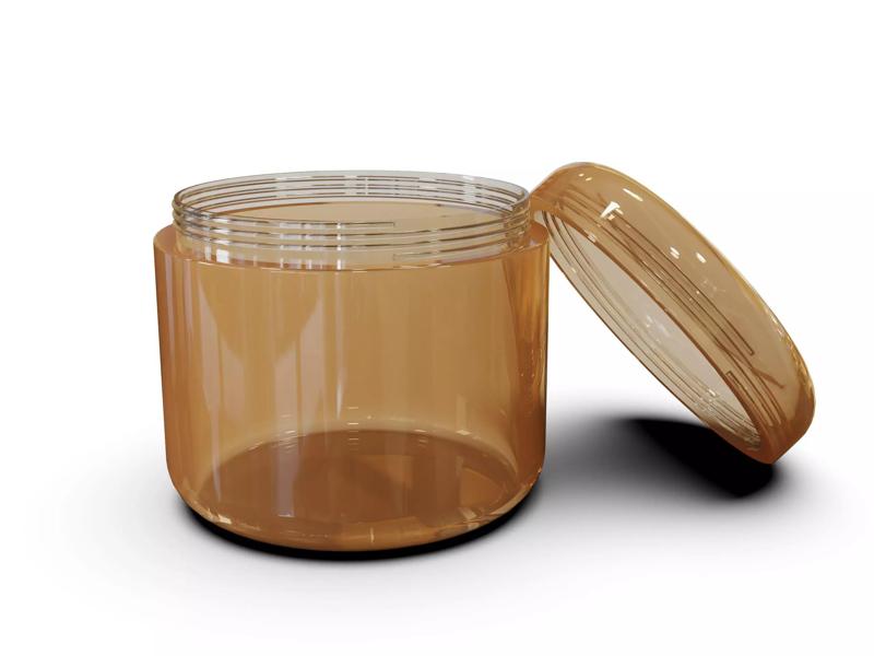 Plastic beauty product jar