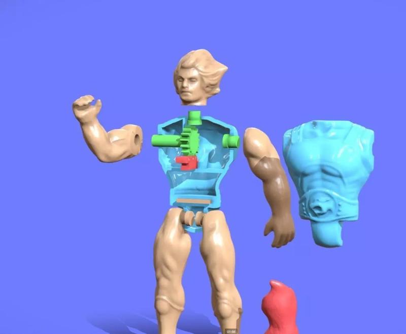 CUSTOM PRE-CUTTED - 80s THUNDERCATS LIONO FIGURE