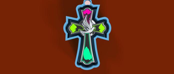 Cross Mold – Dove of Peace