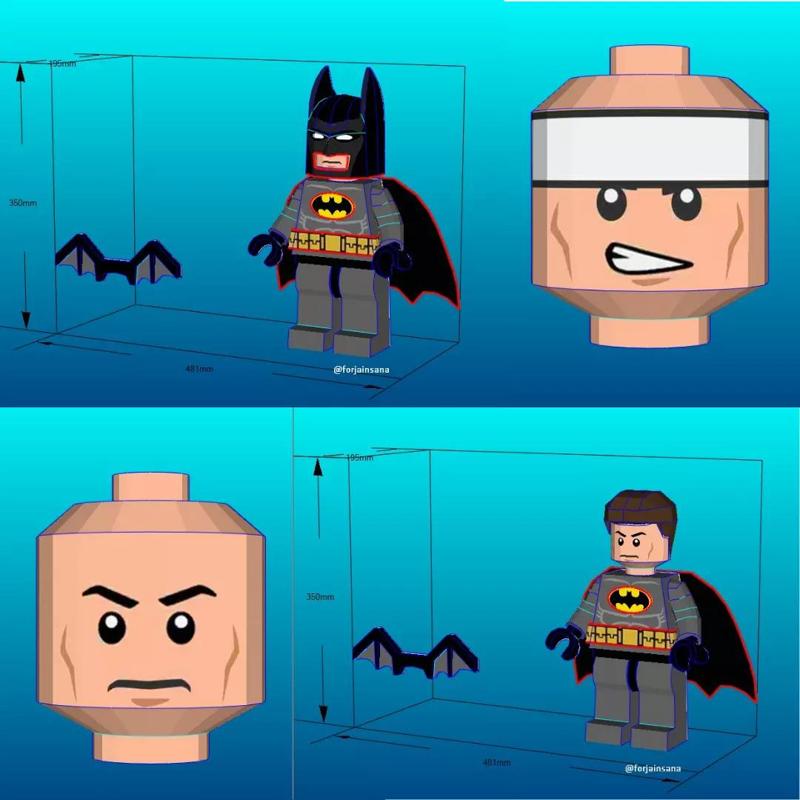 Batman Lego - Papercraft - Fan Made