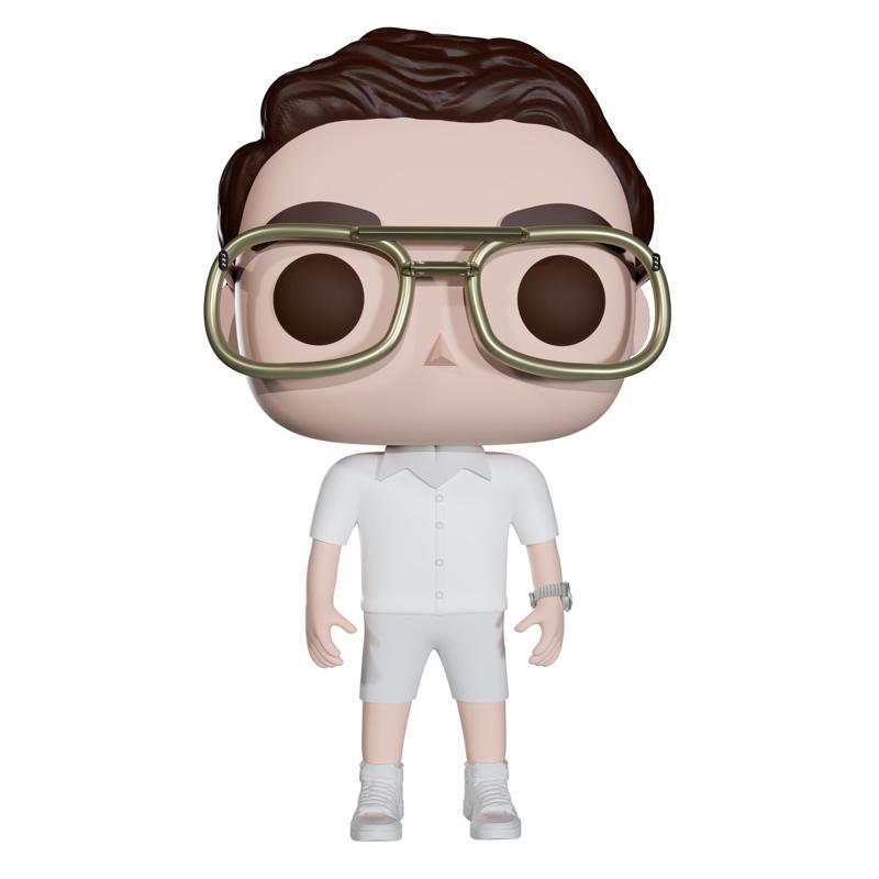 Funko pop man gold glasses