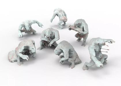 Savage Cave Trolls camp for diorama purpose