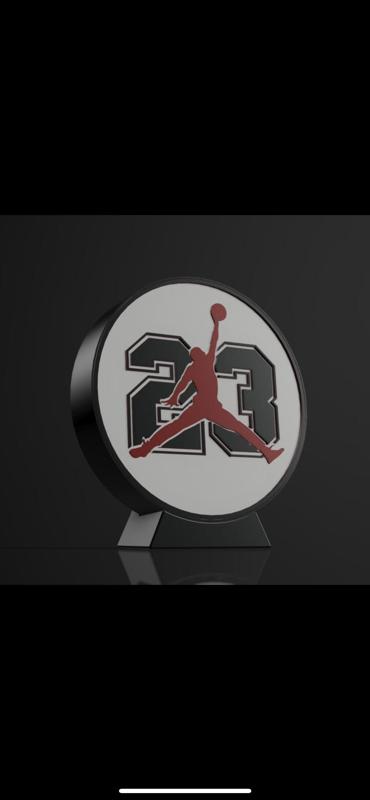 Round Jordan logo led