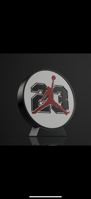 Round Jordan logo led