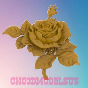 Rose 3D MODEL STL FILE FOR CNC ROUTER LASER