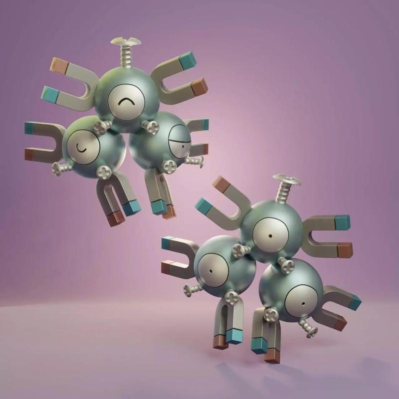 Pokemon - Magneton with 2 poses