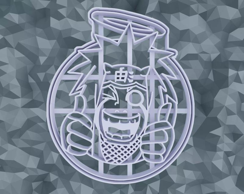 Jiraiya Cookie Cutter  Jiraiya Naruto  Jiraiya  Digital File STL