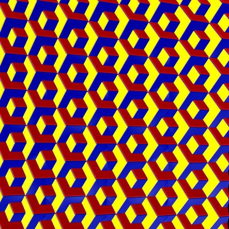 stackable cubic surface for paneling