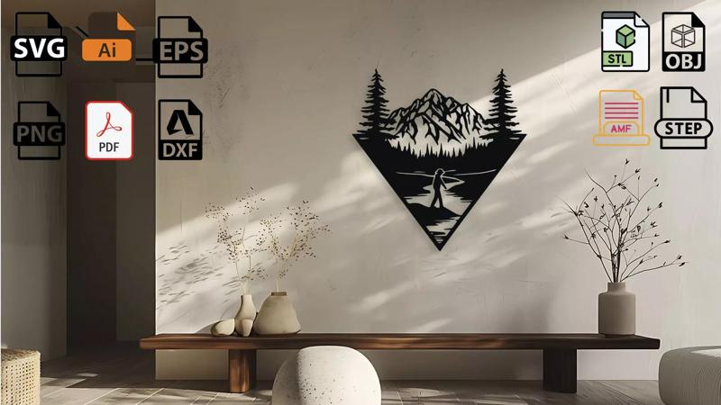 Mountain Landscape Wall Decor